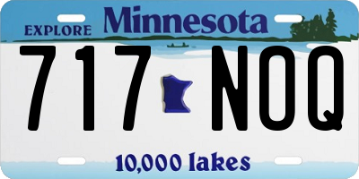 MN license plate 717NOQ