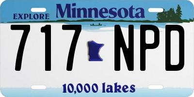 MN license plate 717NPD