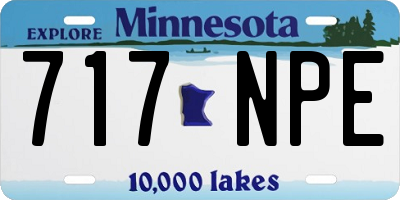 MN license plate 717NPE