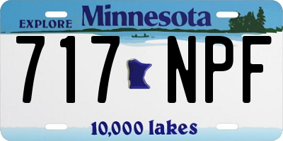 MN license plate 717NPF