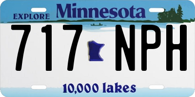 MN license plate 717NPH