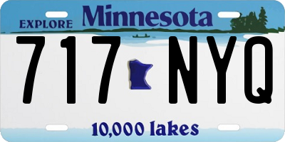 MN license plate 717NYQ