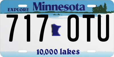 MN license plate 717OTU