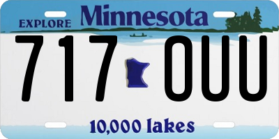 MN license plate 717OUU