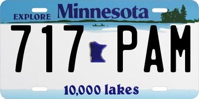MN license plate 717PAM