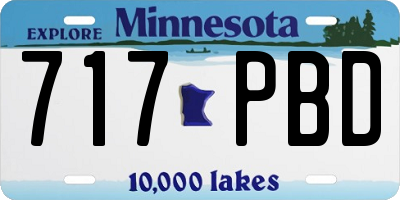 MN license plate 717PBD