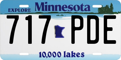 MN license plate 717PDE