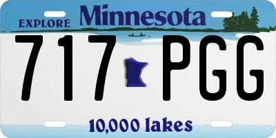 MN license plate 717PGG