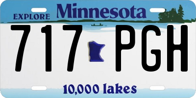 MN license plate 717PGH