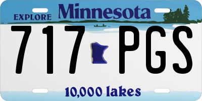 MN license plate 717PGS