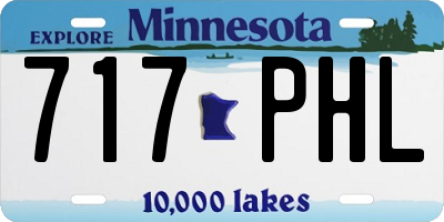 MN license plate 717PHL