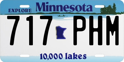 MN license plate 717PHM