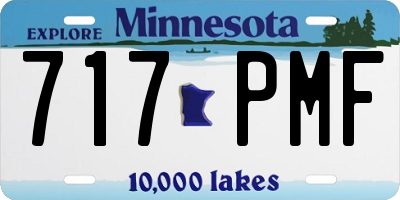 MN license plate 717PMF