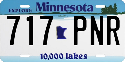 MN license plate 717PNR