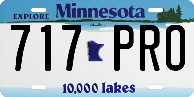MN license plate 717PRO