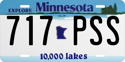 MN license plate 717PSS