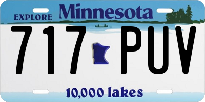MN license plate 717PUV