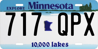 MN license plate 717QPX