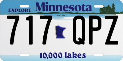 MN license plate 717QPZ