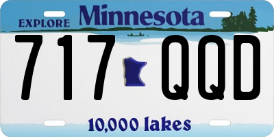 MN license plate 717QQD