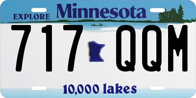 MN license plate 717QQM