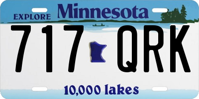 MN license plate 717QRK