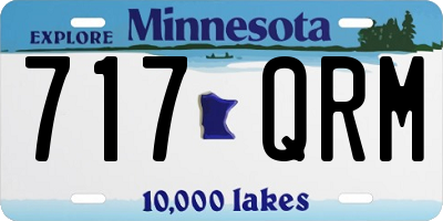 MN license plate 717QRM