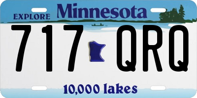 MN license plate 717QRQ