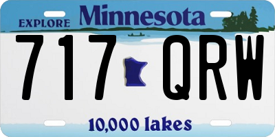 MN license plate 717QRW