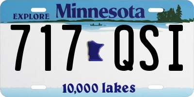 MN license plate 717QSI