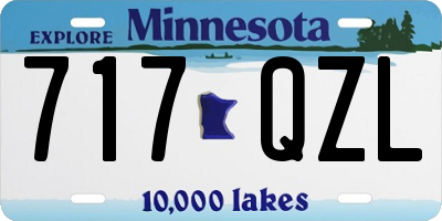 MN license plate 717QZL