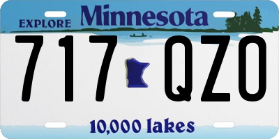 MN license plate 717QZO