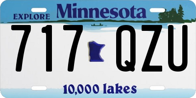 MN license plate 717QZU