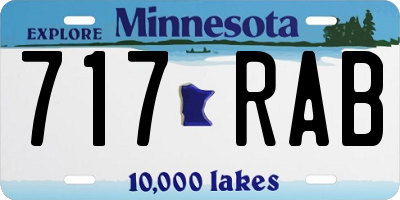 MN license plate 717RAB