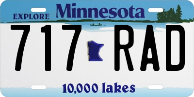 MN license plate 717RAD