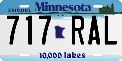 MN license plate 717RAL
