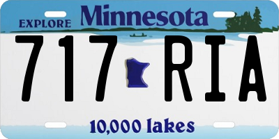 MN license plate 717RIA