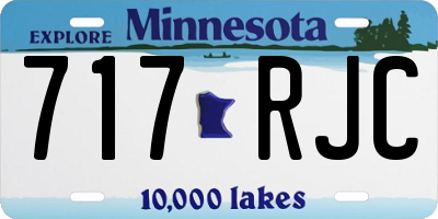 MN license plate 717RJC