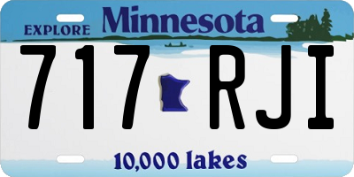 MN license plate 717RJI