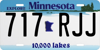 MN license plate 717RJJ