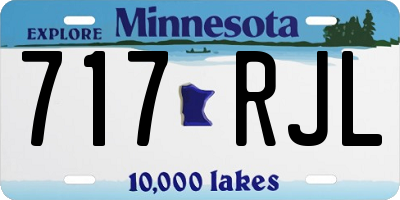 MN license plate 717RJL