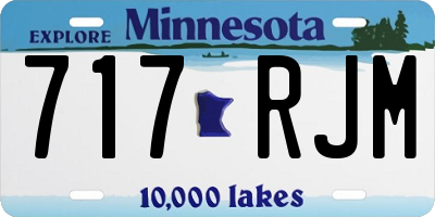 MN license plate 717RJM