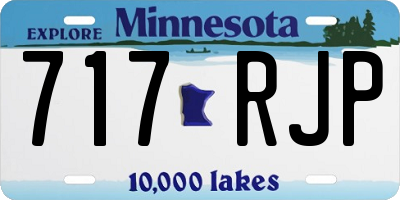 MN license plate 717RJP