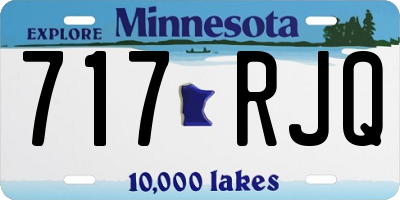 MN license plate 717RJQ