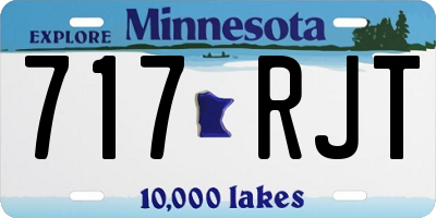 MN license plate 717RJT