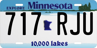 MN license plate 717RJU
