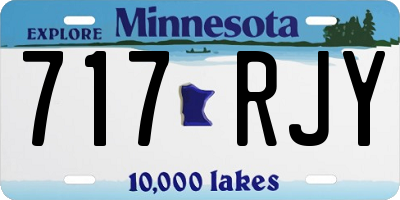 MN license plate 717RJY