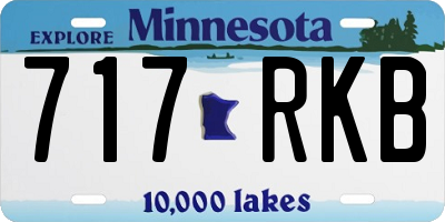 MN license plate 717RKB