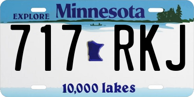 MN license plate 717RKJ