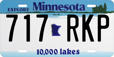 MN license plate 717RKP